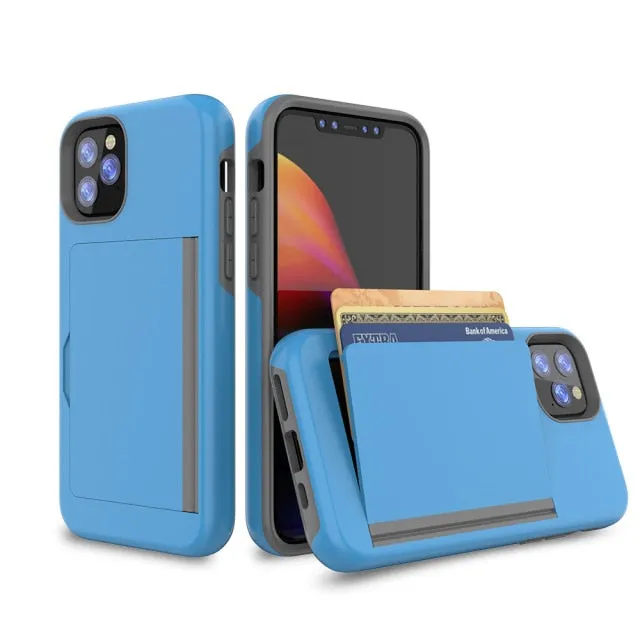 Various Models iPhone Case With Card Slot