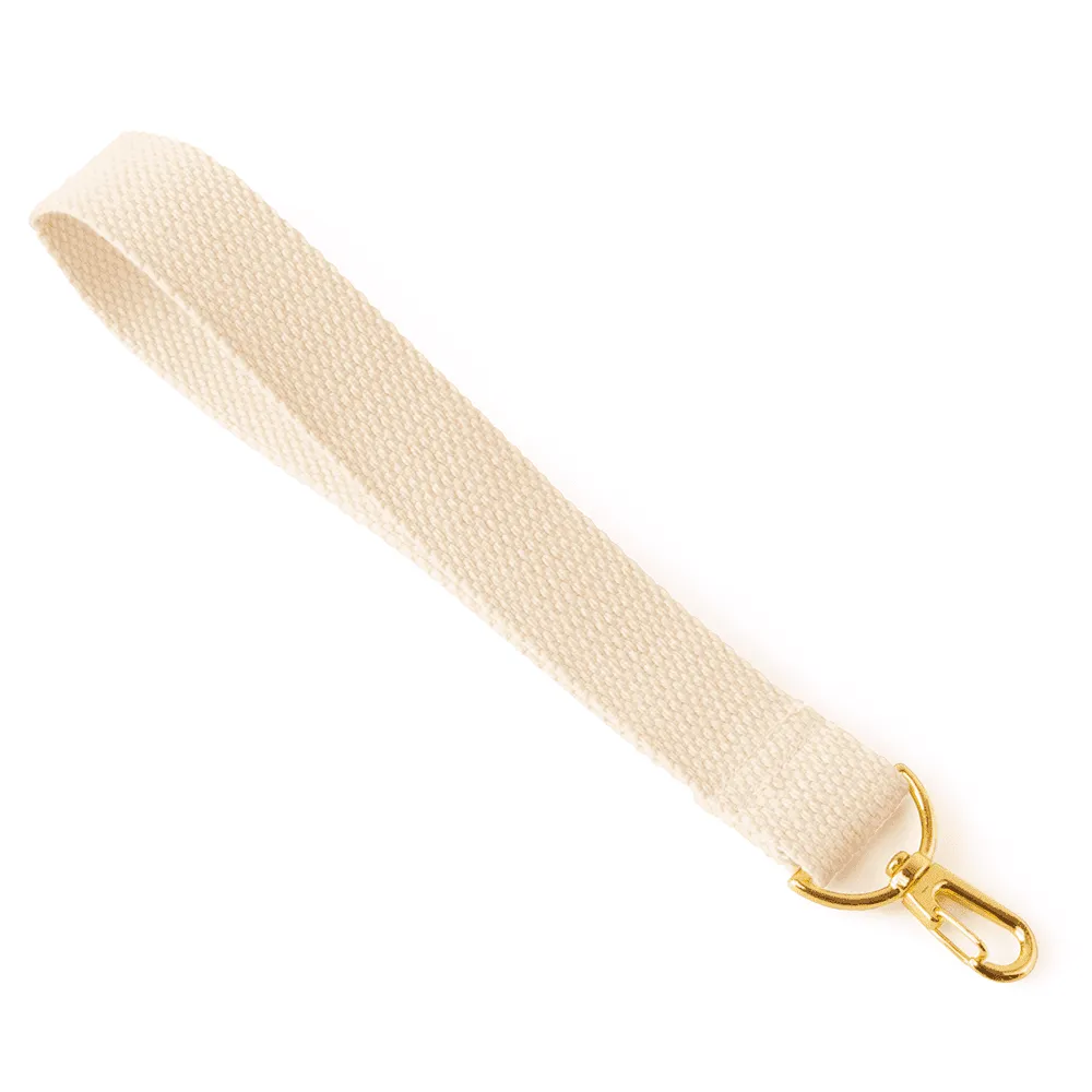 Wristlet Strap in Santan Cream