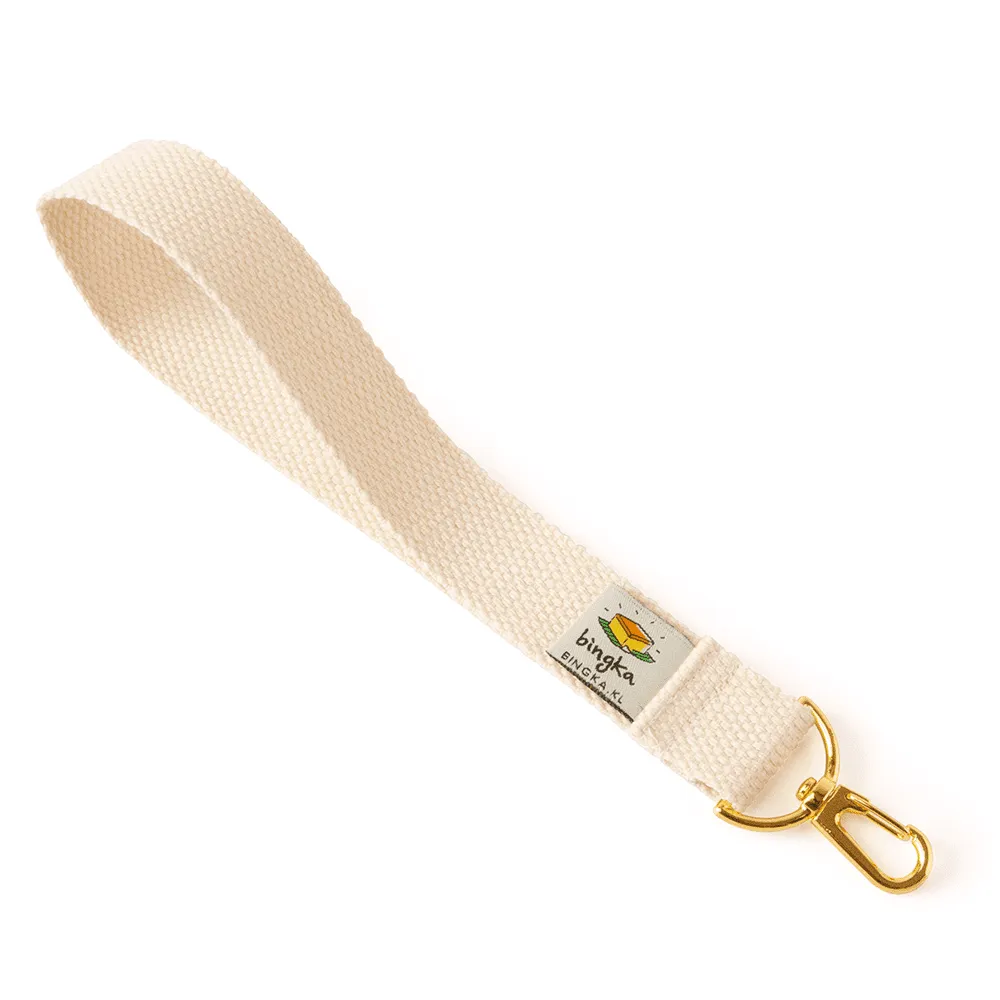 Wristlet Strap in Santan Cream